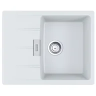 Zlewozmywaki - Franke Centro CNG 611-62 GSC Zlewozmywak granitowy jednokomorowy 62x50 cm biały polarny 114.0687.312 - miniaturka - grafika 1
