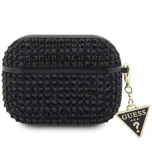Guess GUAP2HDGTPK AirPods Pro 2 cover czarny/black Rhinestone Triangle Charm - Akcesoria do słuchawek - miniaturka - grafika 1