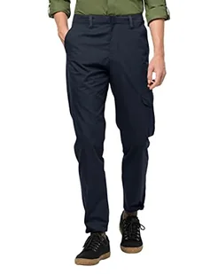 Jack Wolfskin Męskie Spodnie Lakeside Trip Pants M Spodnie Rekreacyjne, Niebieski (Night Blue), 48 - Spodenki męskie - miniaturka - grafika 1
