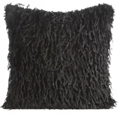Poszewki na poduszki - Eurofirany B.b. Choczyńscy Sp.J. Futrzana poszewka Adore 45x45 czerń - miniaturka - grafika 1