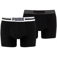 Bielizna sportowa męska - Bokserki treningowe męskie Puma Placed Logo Boxer 2 pack - miniaturka - grafika 1