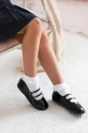 Skarpetki dla dzieci - Skarpetki dziecięce bawełniane gładkie z koronką Milena - miniaturka - grafika 1