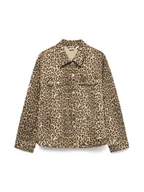 Kurtki damskie - Vero Moda Kurtka jeansowa Tessa 10329961 Brązowy Oversize - miniaturka - grafika 1