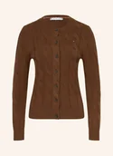 Swetry damskie - Tommy Hilfiger Kardigan braun - miniaturka - grafika 1