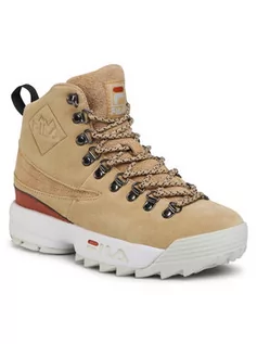 Botki damskie - Fila Trapery Disruptor Hiking Boot Wmn 1011018.30Z Beżowy - grafika 1