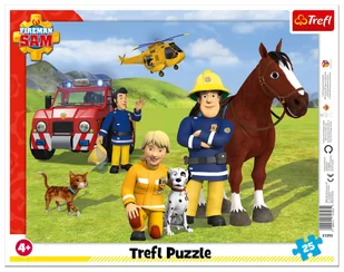 Trefl PAP Puzzle 25 Ramkowe Zawsze na straży Strażak Sam 31393 - PAP - Puzzle - miniaturka - grafika 2