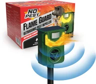 Zwalczanie i odstraszanie szkodników - Ultradźwiękowy Solarny Odstraszacz Zwierząt Kotów Psów Kun Lisów Dzików Saren Jeleni Ptaków Flame Guard - miniaturka - grafika 1