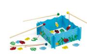 Zabawki zręcznościowe - VIGA Drewniana Gra Zręcznościowa Łowimy Rybki 56305 - miniaturka - grafika 1