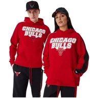Bluzy męskie - Bluza męska New Era NBA Large Graphic OS Hoody Chicago Bulls - miniaturka - grafika 1