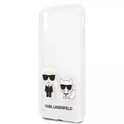 Etui i futerały do telefonów - Etui Karl Lagerfeld do iPhone Xs Max hardcase Transparent Karl & Choupette - miniaturka - grafika 1