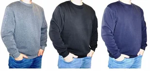 Bluza Męska Klasyczna Czarna Szara Granatowa 5xl - Bluzy męskie - miniaturka - grafika 1