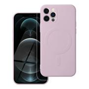 Etui i futerały do telefonów - OEM Futerał Silicone Mag Cover Do Iphone 12 Pro Max Różowy - miniaturka - grafika 1