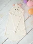 Okrycia kąpielowe dla dzieci - Crochetts Ręcznik "Unicorn" ze wzorem z kapturem - 120 x 100 cm - miniaturka - grafika 1