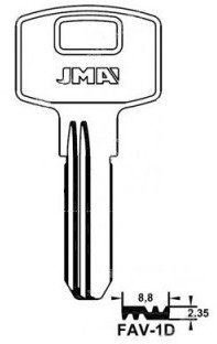 JMA BLANK KEY FAV-1D
