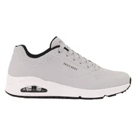 Buty trekkingowe męskie - Buty na co dzień męskie SKECHERS UNO STAND ON AIR eko skóra - miniaturka - grafika 1