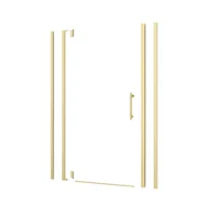 Akcesoria do armatury i ceramiki - Sensea Profile drzwi uchylnych prysznicowych złote szczotkowane Remix 70.80.90.100x195 cm - miniaturka - grafika 1