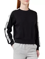 Bluzy damskie - Champion Damska bluza z kapturem z paskiem, czarny, XS - miniaturka - grafika 1