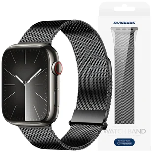 Dux Ducis Pasek Dux Ducis Strap Milanese Pro na Apple Watch 42 / 44 / 45 / 49 mm - czarny - Akcesoria do smartwatchy - miniaturka - grafika 1