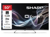 Telewizory - SHARP QLED MiniLED 50JP7465E 50" 4K Google TV Dolby Vision Srebrny - miniaturka - grafika 1