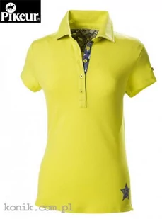Pikeur Koszulka polo JOSI lime - Koszulki jeździeckie - miniaturka - grafika 1