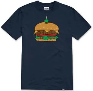 t-shirt ETNIES ETNIES BURGER TEE NAVY - Koszulki męskie - miniaturka - grafika 1