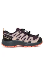 Buty trekkingowe dziecięce - Salomon Trekkingi Xa Pro V8 Waterproof L47857100 Fioletowy - miniaturka - grafika 1