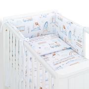 Pościel dla dzieci - MAMO-TATO 3-el pościel dla niemowląt 90x120 do łóżeczka 60x120 - Ciuchcia - miniaturka - grafika 1