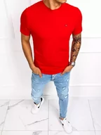 Koszulki męskie - T-shirt męski gładki czerwony Dstreet RX4559-XXL - miniaturka - grafika 1