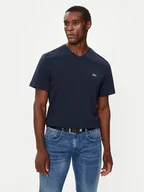Koszulki męskie - Lacoste T-Shirt TH5077 Granatowy Regular Fit - miniaturka - grafika 1