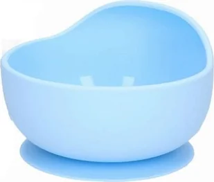bi-bi Silikonowa miseczka z przyssawką Niebieska bi-bi - Miseczki i talerzyki dla dzieci - miniaturka - grafika 1