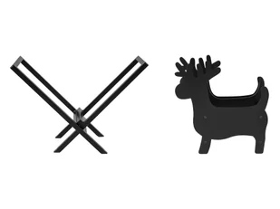 LIVARNO home Regał na drewno opałowe, ze stali malowanej proszkowo - Kominki elektryczne - miniaturka - grafika 1