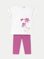 Legginsy - Mayoral Komplet t-shirt i legginsy 1734 Różowy Regular Fit - miniaturka - grafika 1