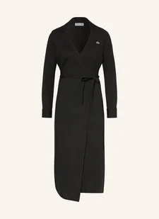 Lacoste Sukienka Kopertowa schwarz - Sukienki - miniaturka - grafika 1