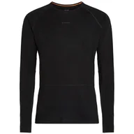Koszulki sportowe męskie - Męska koszulka Icebreaker Men Merino 200 ZoneKnit LS Crewe Rozmiar: XL / Kolor: czarny - miniaturka - grafika 1
