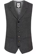 Garnitury - Stockerpoint Męska kamizelka Octavio, szara, 54 EU, szary, 54 - miniaturka - grafika 1