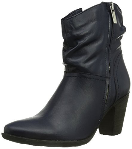 Andrea Conti 0818500017 damskie kozaki z krótką cholewką, niebieski - Niebieski granatowy - 38 EU