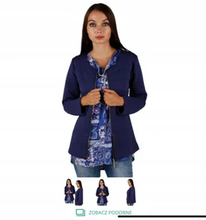 SWETER DAMSKI ROZPINANY PLUS SIZE XXL Prezent dla niej EXTRA OKAZJĄ - Swetry damskie - miniaturka - grafika 1