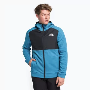 Odzież trekkingowa męska - The North Face Bluza polarowa męska The North Face Ma FZ niebieska NF0A5IEQ5V91 - grafika 1