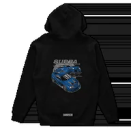 Bluzy męskie - Czarna bluza z kapturem Toyota Supra mk4 Blue-XL - miniaturka - grafika 1