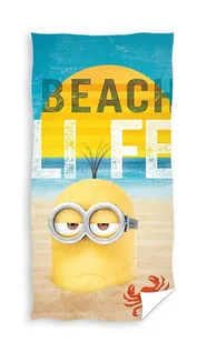 Ręcznik kąpielowy MINIONKI 70cm x 140cm - Okrycia kąpielowe dla dzieci - miniaturka - grafika 1