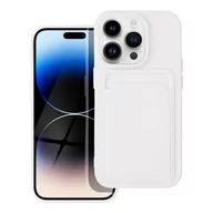 Etui i futerały do telefonów - OEM Futerał Card Case Do Iphone 14 Pro Biały - miniaturka - grafika 1