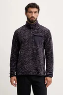 Bluzy męskie - Helly Hansen bluza polarowa MARIDALEN męska kolor fioletowy wzorzysta 63429 - miniaturka - grafika 1