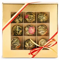 Herbata - Zestaw herbat kwitnących 9 sztuk w ozdobnym pudełku, herbata kwitnąca na prezent - miniaturka - grafika 1