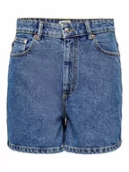 Spodenki damskie - ONLY Damskie szorty ONLBAY Life HW MOM DNM NAS, Medium Blue Denim, XL, niebieski (medium blue denim), XL - miniaturka - grafika 1