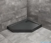 Brodziki prysznicowe - Radaway Doros PT E Compact brodzik pięciokątny prawy z obudową 100x90x11,5cm czarny SDRPTP1090-05-54SR - miniaturka - grafika 1