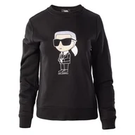 Bluzy damskie - Damska Bluza KARL LAGERFELD IKONIK 2.0 KARL SWEATSHIRT 230W1800-999 – Czarny - miniaturka - grafika 1