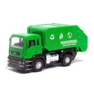 Samochody i pojazdy dla dzieci - Zielona ŚMIECIARKA samochód ciężarówka - miniaturka - grafika 1