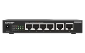 Switche - QNAP QSW-2104-2T-R2 łącza sieciowe Nie zarządzany 10G Ethernet (100/1000/10000) Komputer stacjonarny Czarny - miniaturka - grafika 1