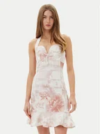 Sukienki - Guess Sukienka letnia W5GK40D5NC1 Biały Slim Fit - miniaturka - grafika 1