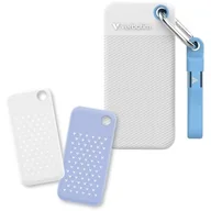 Dyski SSD - Verbatim Pocket SSD 1TB Biało-jasnoniebieski 32320 - miniaturka - grafika 1